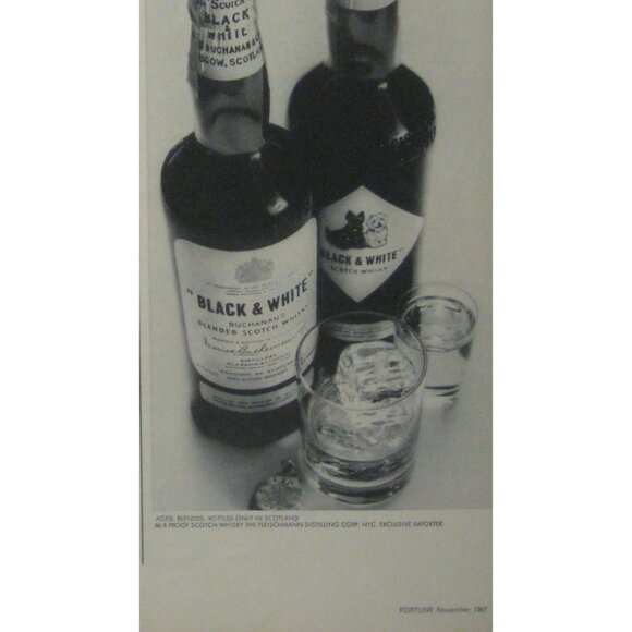 Black and White Blended Scotch Whisky 1967 Advertisement Print - Picture 2 of 2